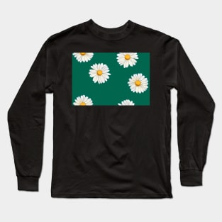 Daisies with green Long Sleeve T-Shirt